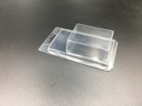Coque transparente en plastique PVC de 1 oz pour herbes aromatiques avec crochet, format blister de 1 gramme, qualité alimentaire