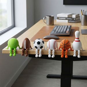 Plastic Baseball Basketball Soccer Ball Figurines Novelty Gifts Thematic Sport 3D <b>Printed</b> <b>Mini</b> Ornaments Toys - Product Image 4
