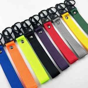 <b>Custom</b> Fashionable Durable Eco-Friendly Polyester Badge Holder <b>Keychain</b> Strap Wrist Short Lanyard with Eagle Design Carabiner - Product Image 3