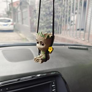 Marvel <span class=keywords><strong>Groot</strong></span> Action Doll Cute Mini Car Ornament Maceta Caja <span class=keywords><strong>de</strong></span> aromaterapia Juguete Perfecto Regalo <span class=keywords><strong>de</strong></span> Navidad para accesorios interiores - Product Image 5