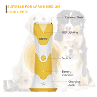 Tondeuse électrique professionnelle pour chien LILIPRO PT303, kit de tondeuse à poils pour animaux silencieux, tondeuse sans fil pour chat, kit de produits de toilettage