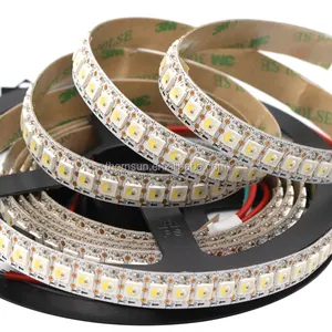 Sk6812 rgbnw 6500k magic rgbww 5050 smd led tape stripe strip light 144 led/m 1m black