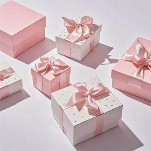 Embossing Ribbon Recyclable Luxury High-End Gift <b>Boxes</b> <b>Removable</b> Lid Custom Logo Eco-Friendly Cardboard for Gift Packaging - Product Image 2