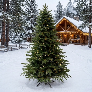 AYOYO Décoration de Noël pour la maison, style européen et américain, <span class=keywords><strong>sapin</strong></span> de Noël de luxe en PE, 1,5 m, 1,8 m, 2,1 m - Product Image 6