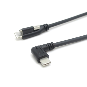Custom1m 2M 60W 100W 90 độ Angled USBC để USB C khóa kết nối nhanh chóng sạc cáp với CE FCC <span class=keywords><strong>ROHS</strong></span> CA65 chứng nhận - Product Image 6