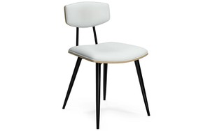 Chaise de salle à manger d'intérieur moderne du milieu du siècle Design simple avec couverture en <span class=keywords><strong>bois</strong></span> naturel et cuir pour la maison et l'intérieur - Product Image 3