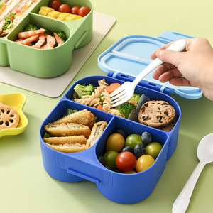 Cartoon Dinosaur Bento <b>Box</b> Compartmentalized Airtight Plastic PP <b>Lunch</b> <b>Box</b> For Kids School Use - Product Image 3