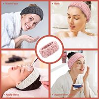 Bandeau de spa personnalisé avec logo pour femmes, bandeau de maquillage doux en tissu éponge pour le lavage du visage, masque facial, cadeaux de spa et de douche