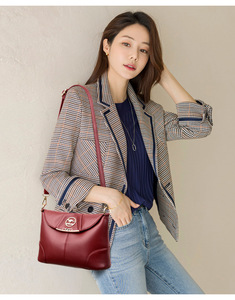 Women Bags Fashion Ladies Messenger Shoulder Bag Europe and America Cross-border Soft PU Leather Simple <b>Small</b> PU Handbag - Product Image 5