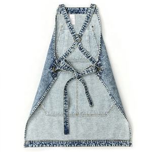 ホット販売女性男性ウェイトレスバリスタエプロンカスタムキッチンエプロン - Product Image 4