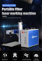 Nouvelle machine de gravure laser à fibre CNC refroidie par air SWT Laser -DB-01, puissance 10-50W, haute vitesse, compatible AI/DWG/DST, pour le retrait de verre arrière d'iPhone
