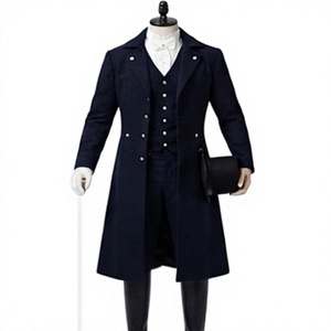 Veste de smoking noire sur mesure pour homme, style victorien, uniforme formel d'extérieur - Product Image 1