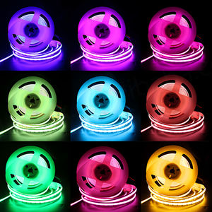 Bande lumineuse LED RGBW COB extérieure personnalisée 24V 10W 14W 8mm 10mm 576 LED multicolores, bande LED complète RGB COB - Product Image 5