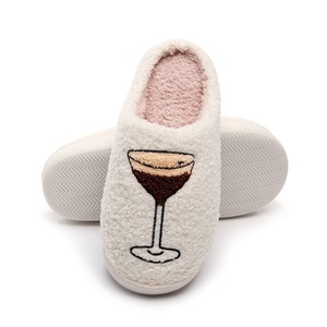 Pantofola calda in peluche da interno in pile per donna donna uomo inverno autunno <span class=keywords><strong>vetro</strong></span> per <span class=keywords><strong>la</strong></span> casa - Product Image 3