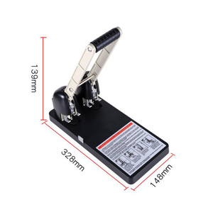 NO MOQ 2 hole heavy duty hole paper punch 6mm hole puncher 150 Sheet paper punching machine