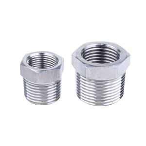 Stainless Steel 304 pipa berulir pipa fitting pipa Stainless Steel benang <span class=keywords><strong>BSPT</strong></span> peredam wanita Hex Bushings - Product Image 3
