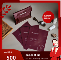 Sachets de sécurité personnalisés Cailyn avec logo imprimé pour masques faciaux, lotions, nettoyants pour le visage – Emballage sur mesure, couleur et taille personnalisables en PE