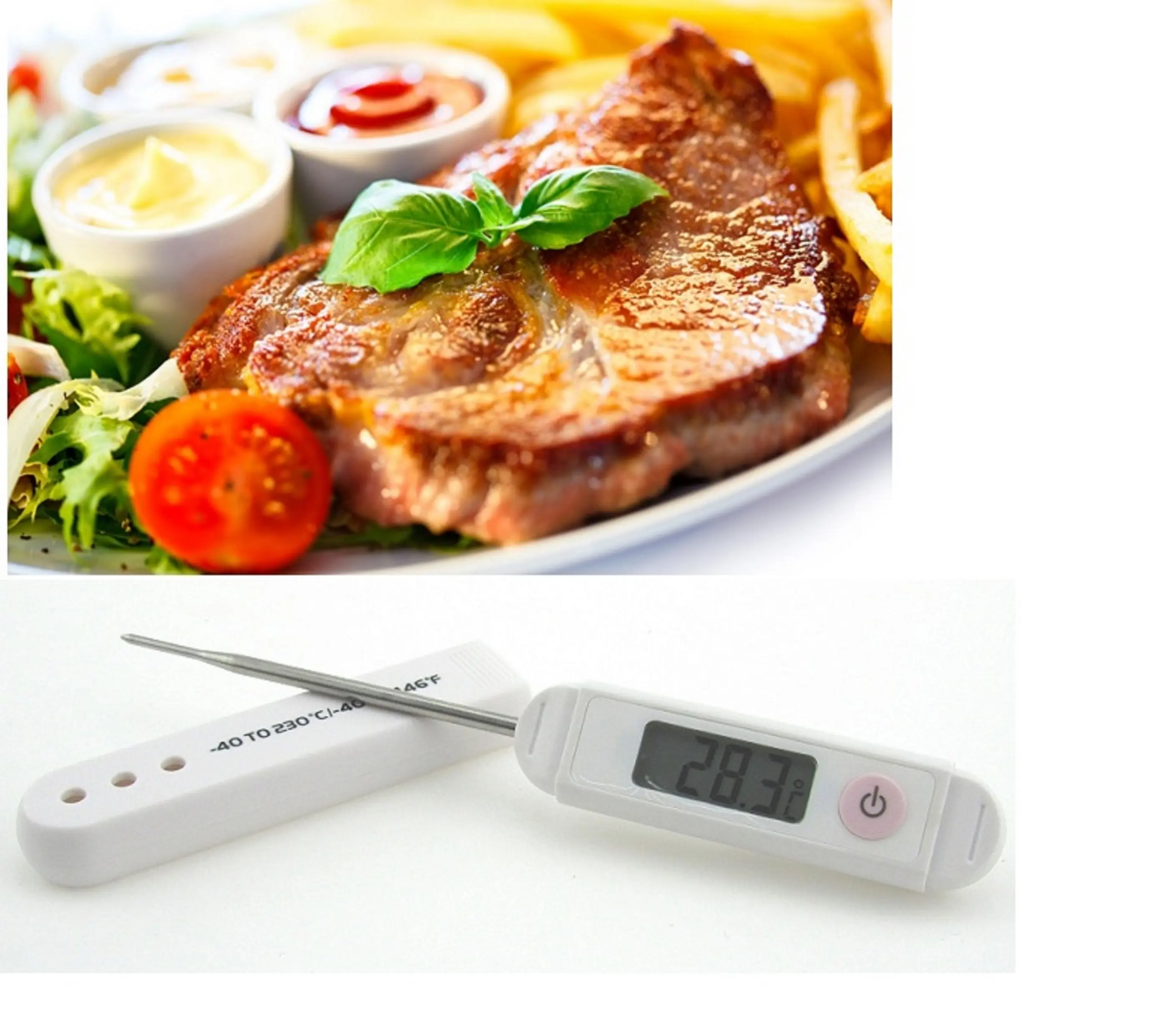 Hot selling BBQ food meat thermometer, Kitchen digital thermometer, IP67 Waterproof Oven thermometer