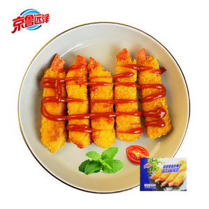 Aperitivo de Mariscos Pre-fritos, Palitos de <span class=keywords><strong>Cangrejo</strong></span> Procesados, Patas de <span class=keywords><strong>Cangrejo</strong></span> Empanizadas Congeladas, Paquete a Granel, Comida Preparada, OEM Disponible - Product Image 2