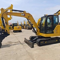 Mini-excavatrice sur chenilles CAT 306.5E d'origine japonaise, réservoir de carburant de 105 L, accessoires personnalisés, économie de carburant, pour travaux agricoles, canalisations, aménagement paysager