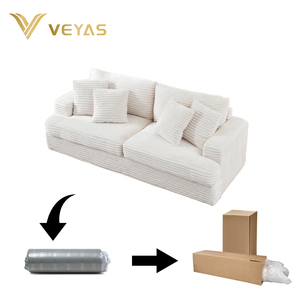 Canapé sectionnel carré moderne sur mesure de haute qualité pour villa, prix de gros abordable, fabriqué à Guangzhou, Chine - Product Image 1