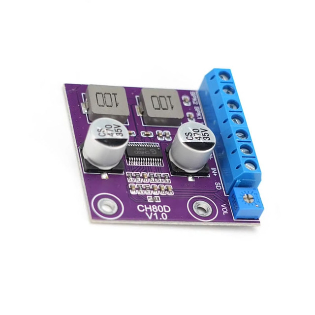 Voice Amplifier Module Chip Serial Class D Single Channel CH80D Sound Module Voice IC Free Replacement