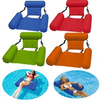 Chaise flottante gonflable pliable pour piscine et plage, chaise longue aquatique, tapis de relaxation pour l'eau