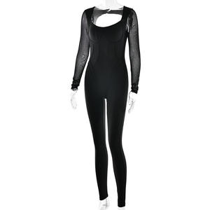 Mono Deportivo Viviblook Z1210JP para Mujer, Nuevo, Color Sólido, Sexy, Ajustado, Manga Larga, para Yoga - Product Image 5