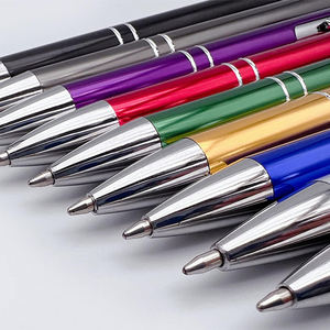 कस्टम लोगो बॉलपॉइंट पेन धातु प्रचार पेन, विज्ञापन और उपहार के लिए व्यक्तिगत उत्कीर्णन नीले लाल स्याही के साथ धातु प्रचार पेन - Product Image 2