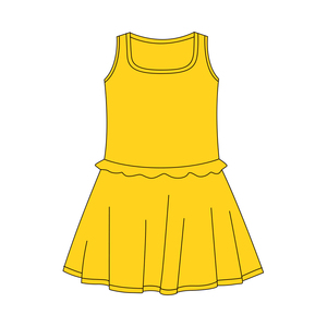GLK0256 Jupe respirante personnalisée pour petite fille, motif drapeau USA 4 juillet, jupe d'été pour bébé fille, vente en gros, jupe de yoga - Product Image 5