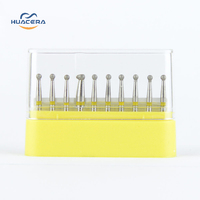 Fraises orthodontiques de haute qualité BR-41EF les consommables de fraises diamantées dentaires de sécurité avancée mèches de routeur à pointe de carbure par Huacera