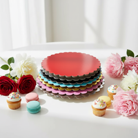 Plateaux à gâteau en carton ondulé ronds et rectangulaires de 6, 8, 10, 12 et 14 pouces, dorés