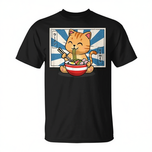 Camiseta Kawaii Ramen Orange Tabby Cat Lover - Product Image 2