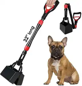 Wholesale Long Handle Foldable Poop Scoop Shovel Durable Pet Waste Pick Up High Strength Pet Dog Pooper Scooper