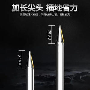 Boyuan Fishing <b>Umbrella</b> Ground Socket Metal Detachable Thickened Steel Rod Accessory for Outdoor Use - Product Image 2