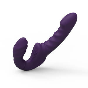 Juguetes Sexuales Lésbicos con Control Inalámbrico, Vibrador de Clítoris, Vibrador sin Correa, Vibrador de Punto G, Dildo Morado para Mujeres y Parejas - Product Image 4