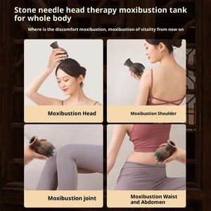 Caja portátil de moxibustión con piedra Bian para terapia de masaje y raspado manual, con varillas de moxa maduras de Nanyang Henan - Product Image 2
