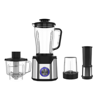 Licuadora Multifuncional con Procesador de Alimentos, Jarra de Plástico Móvil, Mezcladora India, Motor sin Escobillas, Licuadora para Smoothies 3 en 1