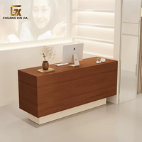 Comptoir de réception moderne minimaliste, comptoir de caisse, table de service frontale, mobilier de bureau personnalisé, comptoir d'accueil pour hall d'hôtel