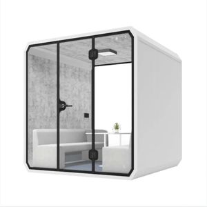 Cabines de bureau préfabriquées, salles d'isolation phonique, bureaux insonorisés, petites salles téléphoniques privées modernes en acier - Product Image 3