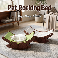 Nouvelle chaise à bascule en feutre pour chats et chiens, griffoir intégré, durable, résistant à l'usure, toutes saisons, lit inclinable pour animaux de compagnie
