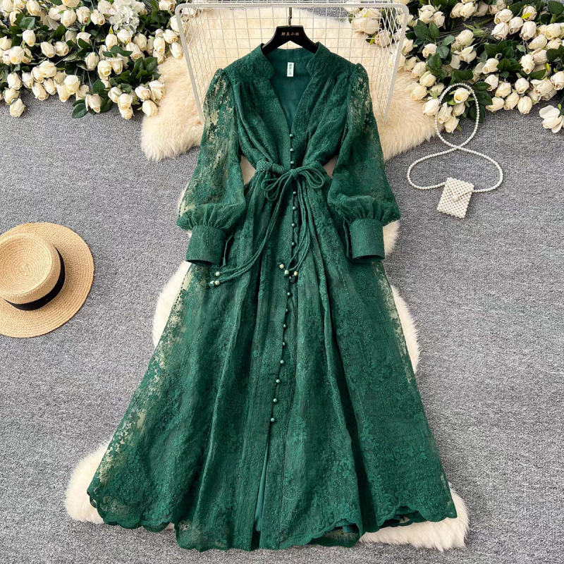 Green v neck