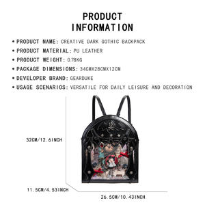 <span class=keywords><strong>Sac</strong></span> à <span class=keywords><strong>dos</strong></span> grande capacité pour femme, style gothique palais, inspiré de la sub-culture <span class=keywords><strong>manga</strong></span>, tendance transfrontalière, collection été 2026 - Product Image 4