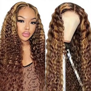 Peluca de Alta Calidad, Larga, Rizada y Lisa, Ecológica, Pre-Enlazada, Estilo Africano con Detalles de Encaje, Personalizable para Uso Diario - Product Image 1