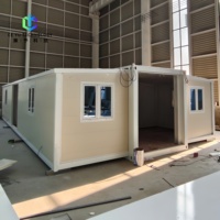 Casa Contenedor Expandible de Doble Ala, Suministro Llave en Mano, Vivienda Prefabricada Modular para Reubicación de Emergencia en Casos de Desastre, Refugio Temporal