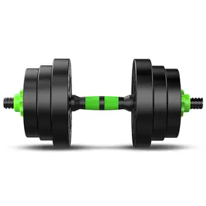 Tellusfit 10kg-40kg Free Weights Set Cement Adjustable Dumbbell Barbell Kettlebell Push-up-All in One