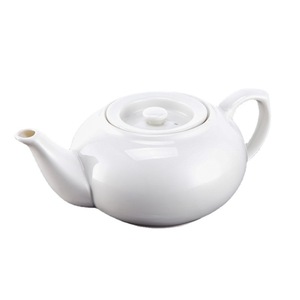 Yayu Ceramic Flat Spout Persimmon Teapot 23x15x9.5cm For Tea Serving - Product Image 2