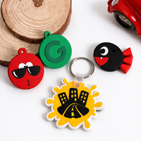Porte-clés flexible en PVC caoutchouté pour publicité, cadeau promotionnel, cadeau pour salon professionnel, vente en gros