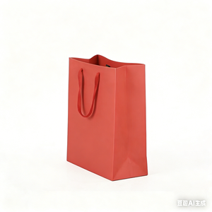 Bolsas de Regalo de Papel Recubierto con Logotipo Impreso Personalizado, Bolsas de Compras con Asas de Cinta, Relieve, para Promoción en Supermercados - Product Image 2