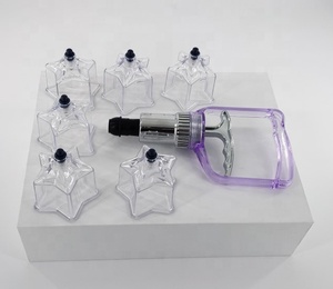 Popular Juego de Ventosas Transparentes Hijama de 6 Piezas en Forma de Estrella para Alivio del Dolor Corporal - Product Image 1